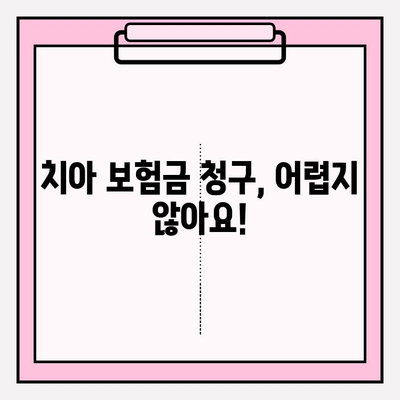 치아 보험금, 제대로 받는 방법| 확인부터 보상까지 완벽 가이드 | 치아 보험, 보험금 청구, 보상 준비