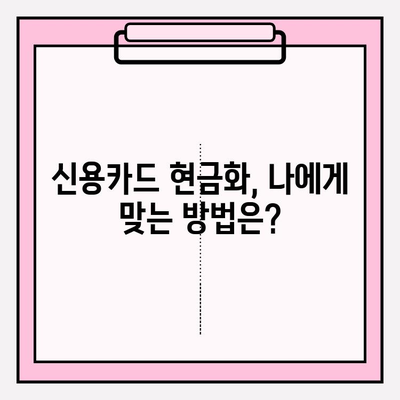 신용카드 현금화, 안전하게 하는 방법| 5가지 주의 사항 | 신용카드, 현금화, 안전, 리스크 관리, 주의사항