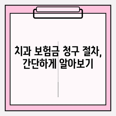 치과 보험금 청구, 이제 헷갈리지 마세요! | 보험금 청구 확인 궁금증 해소 가이드