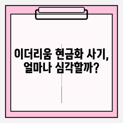 이더리움 현금화 사기 피해, 규모와 대응 방법 알아보기 | 이더리움, 가상자산, 투자, 사기 예방