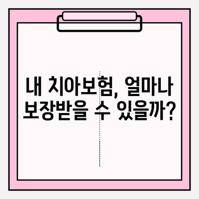 치아보험 보상, 제대로 받으려면? | 보험금 확인부터 준비까지 완벽 가이드