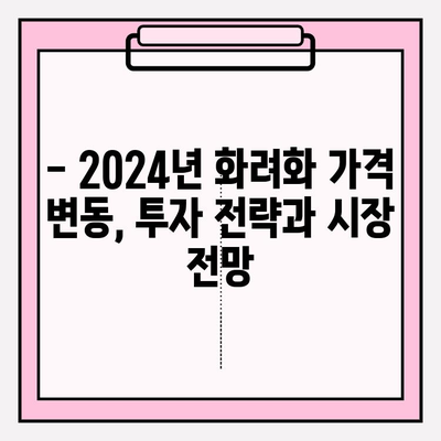 화려화 2024년 가격 변동| 원자재 가격의 영향과 전망 | 화려화, 가격, 원자재, 시장 분석, 2024