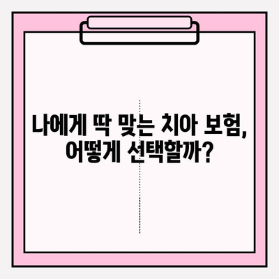 치아 보험금 청구, 이제 막막하지 않아요! | 보험금 청구 절차 & 추천 보험 상품