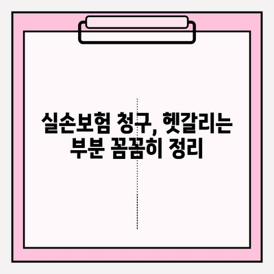 실손보험 & 보험금 청구| 비급여 항목까지 완벽 가이드 | 실손보험, 보험금 청구, 비급여, 청구 방법, 꿀팁