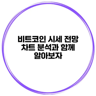 비트코인 시세 전망 차트 분석과 함께 알아보자